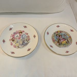 Royal Daulton collector Valentine plates 1976 ,1977
